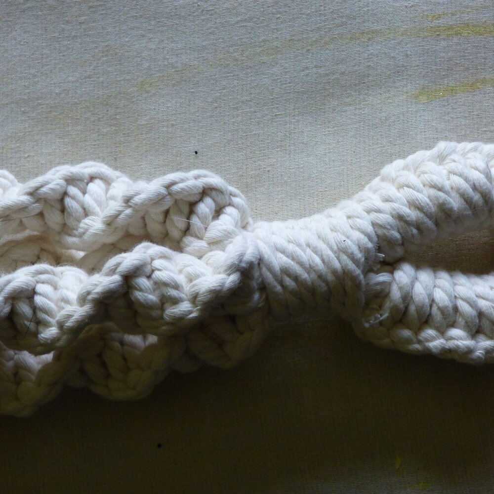 HANDMADE MACRAME PLANT POT HANGER HOLDER SUPER LONG 65" TOTAL LENGTH